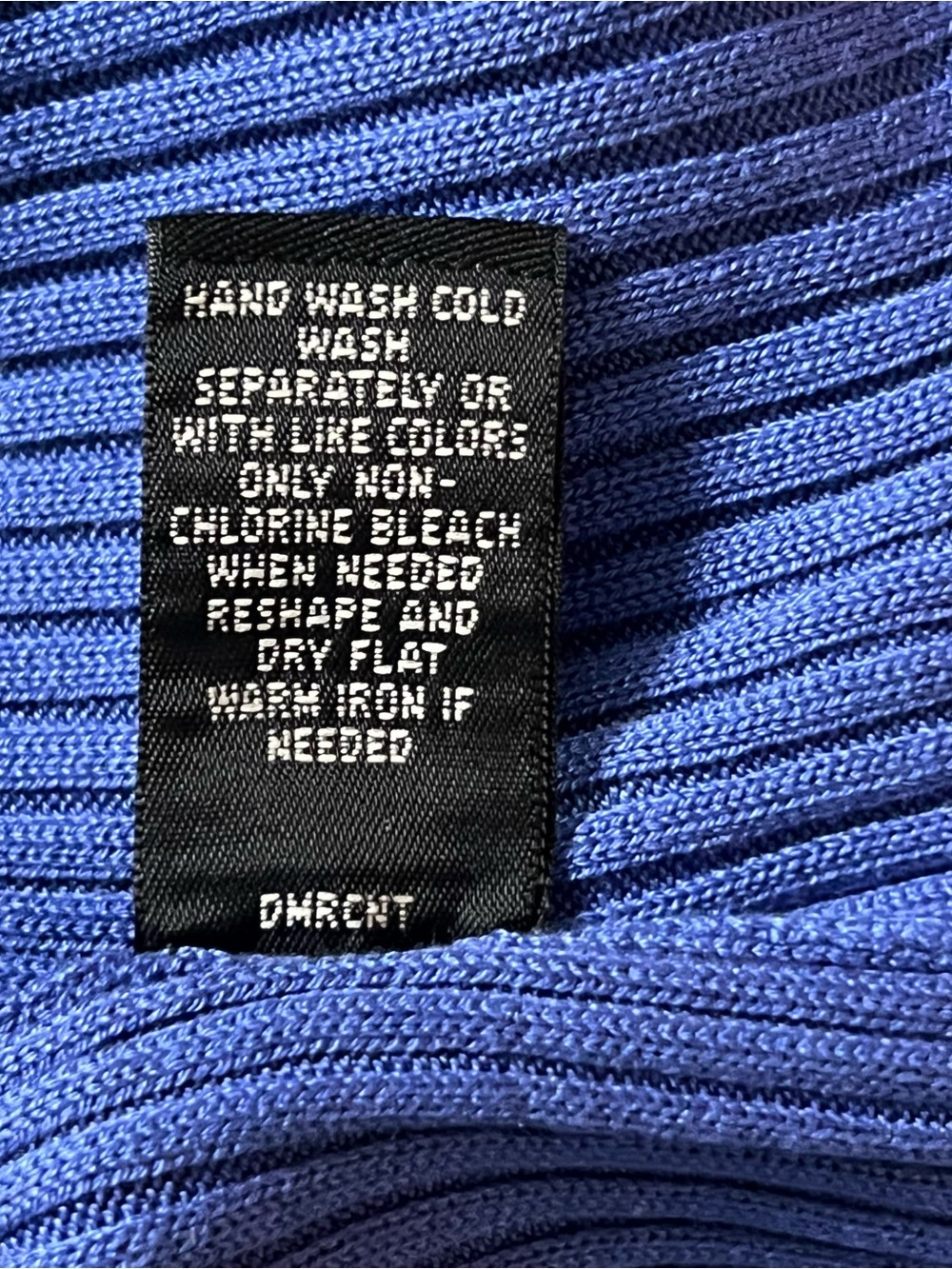 Murano 100% Silk Ribbed Knit Short Sleeve Mock Neck Sweater Blue Men’s Size XL - Picture 6 of 8